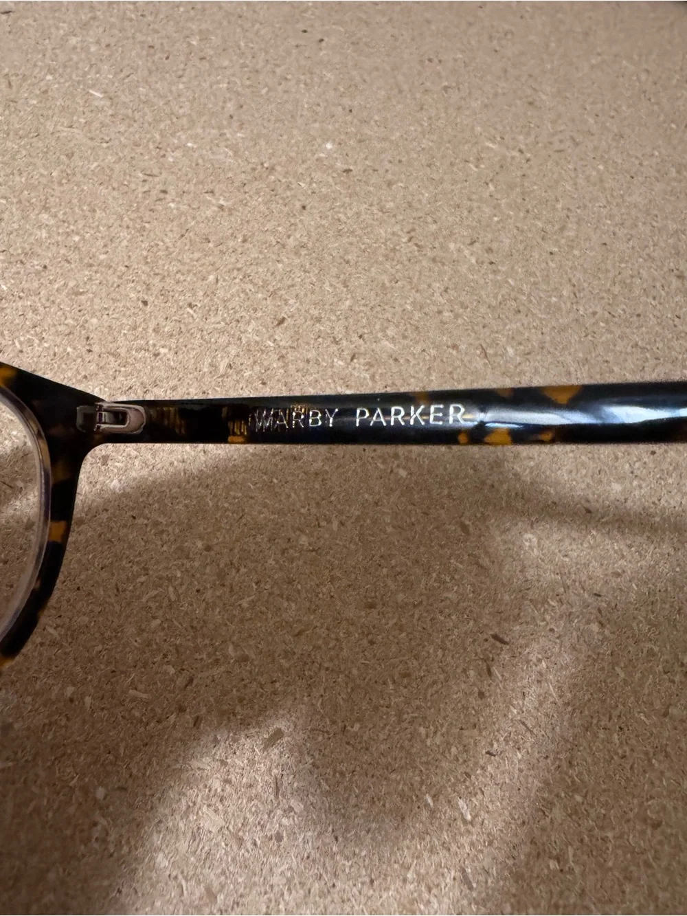 Warby Parker Tortoise and Black Stockton 200 Eyeglass Temples